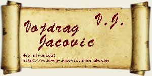 Vojdrag Jačović vizit kartica
